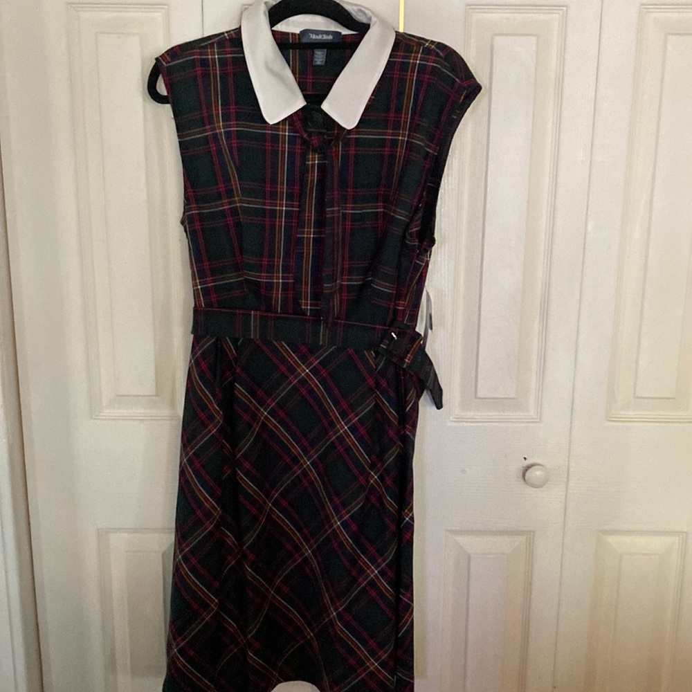 ModCloth plaid dress. NWT 16